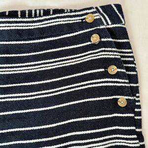 Banana Republic Striped Button-Front Sailor Shorts |Size 12 | $14